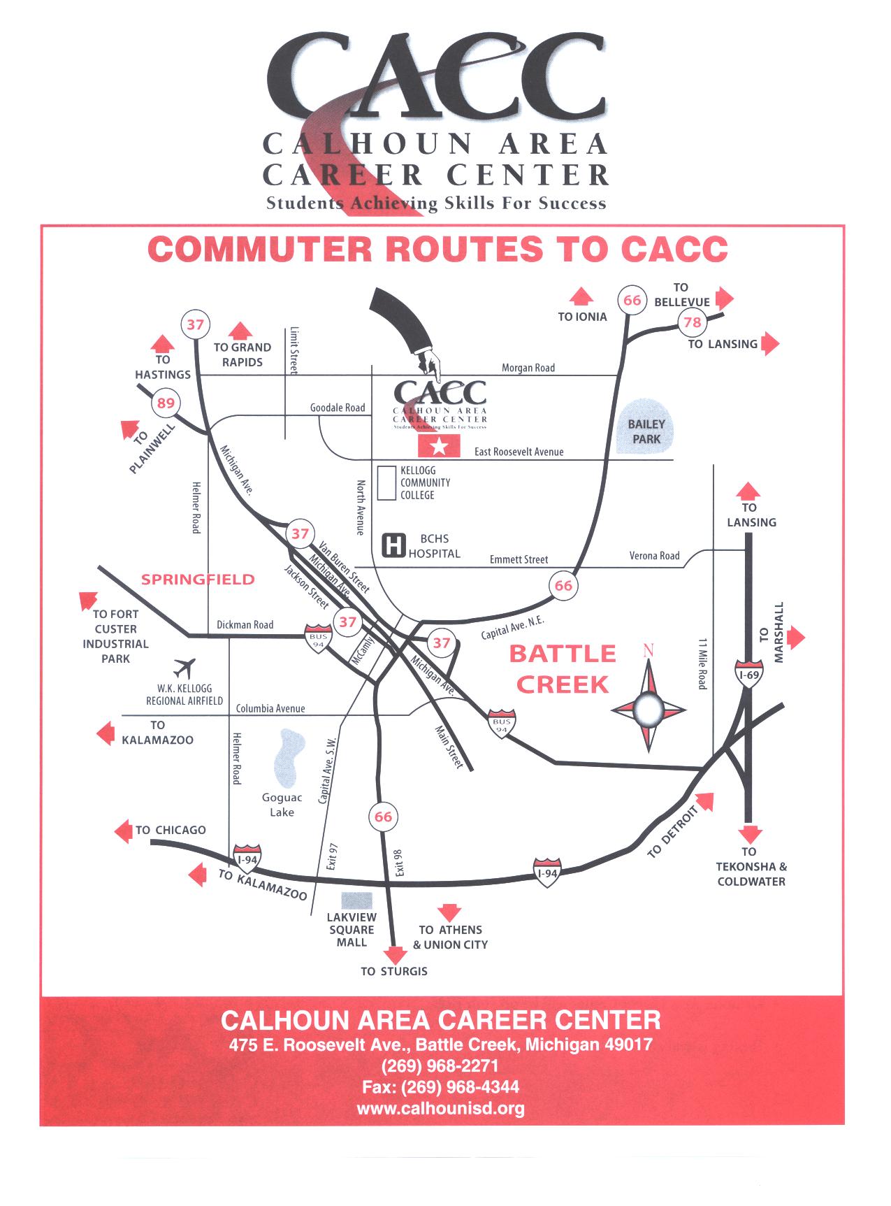 Commuter Routes to CACC
