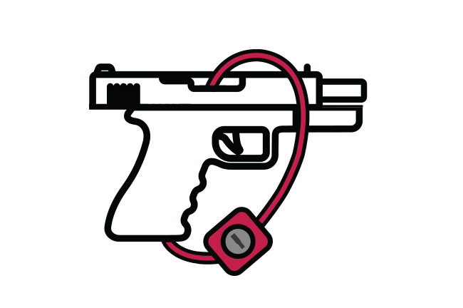 Cable Lock on Handgun